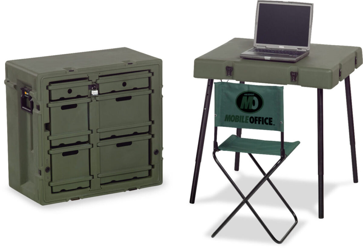 Peli-Hardigg™ 474-ADMIN-DESK — Мобільний адміністративний стіл-кейс